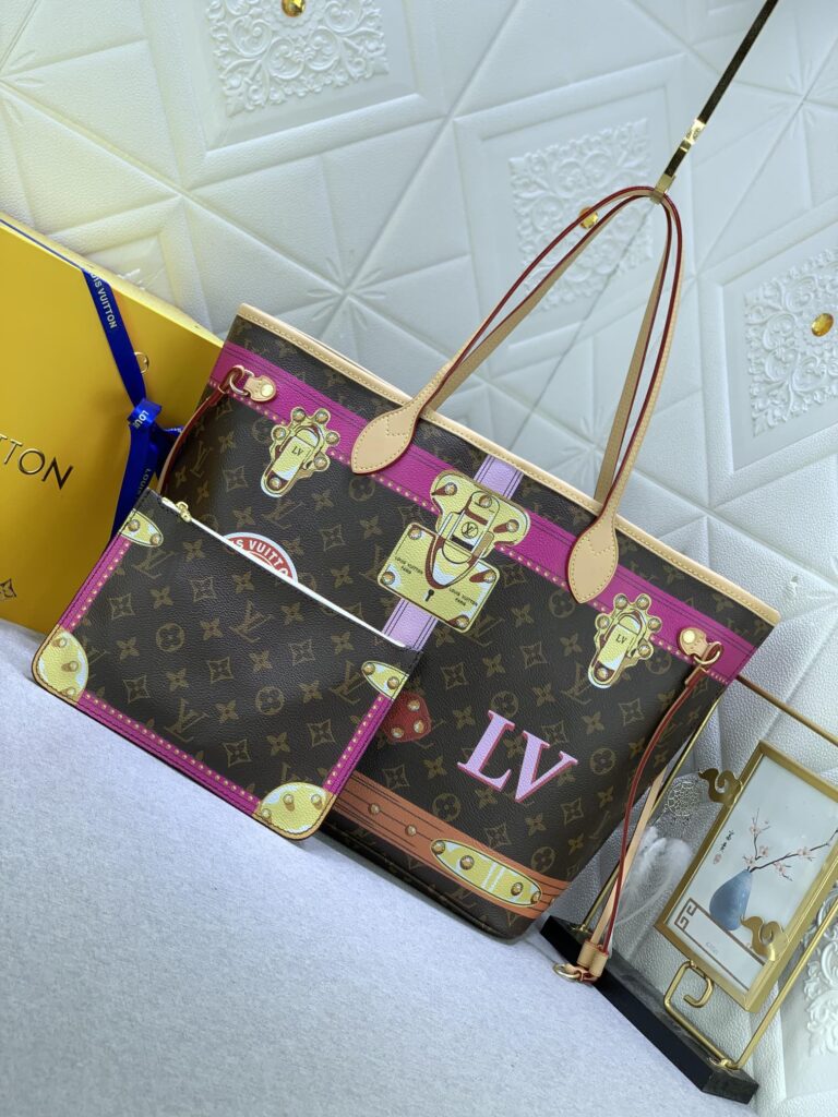 Louis Vuitton Neverfull Mm Tote Bag Trompe L’Oeil Monogram 32Cm - Image 9