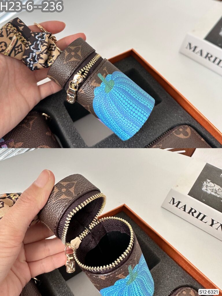 Louis Vuitton Set Of 3 Items Monogram Blue Pumpkin 18Cm - Image 10