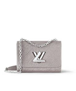 Louis Vuitton Twist Mm Bag Grey 23Cm