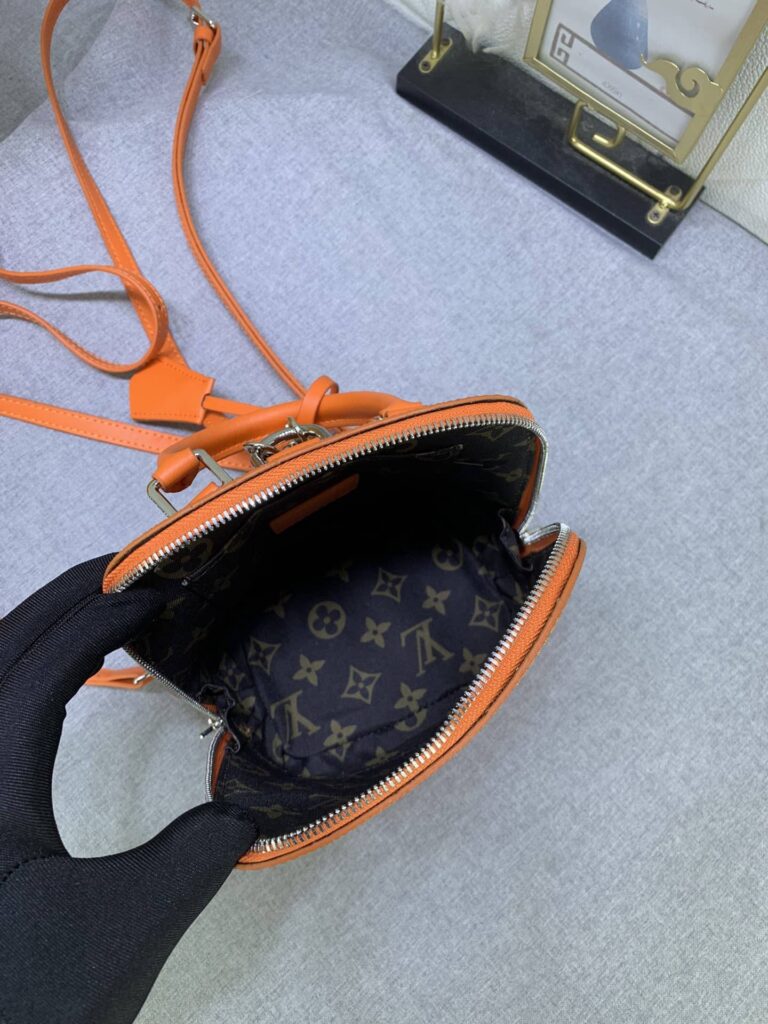 Louis Vuitton Alma Backpack Epi Leather Orange 20Cm M25104 - Image 2