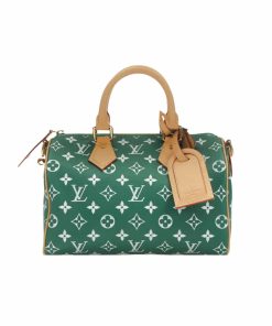 Louis Vuitton Speedy P9 Bandoulière Monogram Leather Green 25Cm