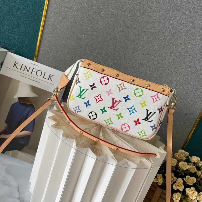 Louis Vuitton Pochette Accessoires Monogram Multicolore White 22Cm - Image 2