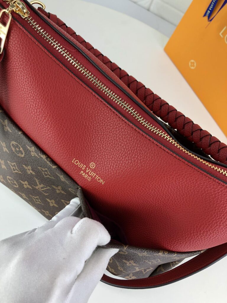 Louis Vuitton Maida Hobo Handbag Red Monogram 33Cm - Image 4