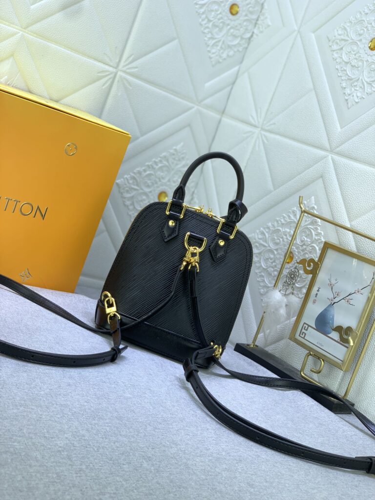 Louis Vuitton Alma Backpack Epi Leather Black 20Cm M25103 - Image 7