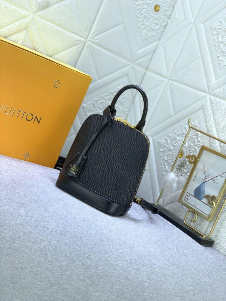 Louis Vuitton Alma Backpack Epi Leather Black 20Cm M25103 - Image 8