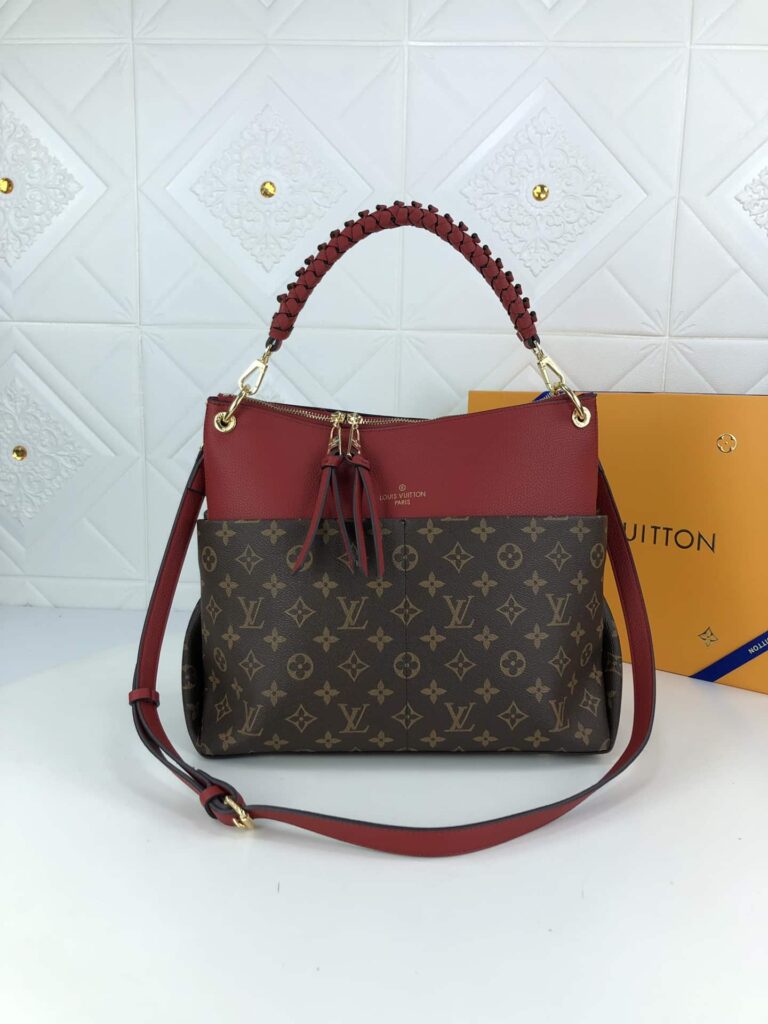 Louis Vuitton Maida Hobo Handbag Red Monogram 33Cm - Image 10