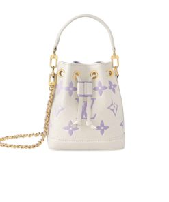 Louis Vuitton Noe Nano White With Purple 17Cm M82933