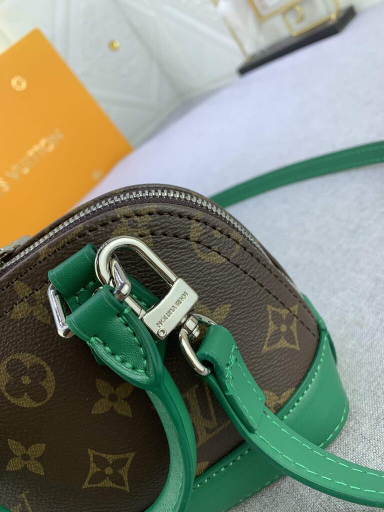Louis Vuitton Mini Alma Monogram Canvas Mix With Green 18Cm M83204 - Image 4