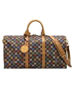 Louis Vuitton Keepall Bandoulière 50 Leather Trim Muticolor 50Cm