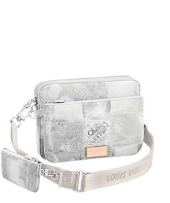 Louis Vuitton Trio Messenger Damier Salt Stone Grey 25Cm