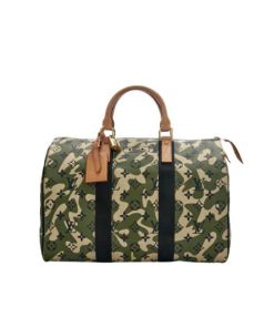Louis Vuitton X Takashi Murakami Green Monogramouflage Coated Canvas Speedy 35Cm