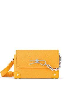 Louis Vuitton Steamer Wearable Wallet Taurillon Monogram Cowhide Leather Yellow 17Cm M82917