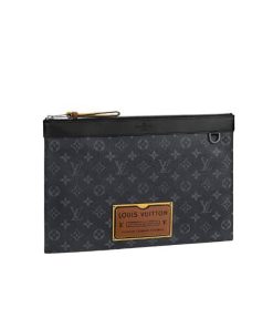 Louis Vuitton Discovery Pochette Monogram Eclipse Black 26Cm