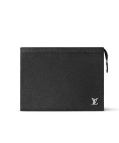 Louis Vuitton Voyage Mm Pochette Black 26Cm M30450