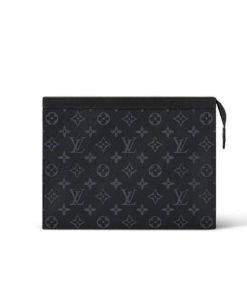 Louis Vuitton Voyage Mm Pochette Monoram Black 26Cm M61692