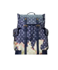 Louis Vuitton Christopher Pm Backpack Blue 48Cm