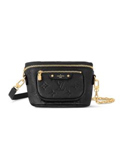 Louis Vuitton Mini Bumbag Black Monogram Empreinte 17Cm M46917