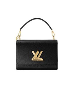 Louis Vuitton Twist Mm Bag Black 25Cm