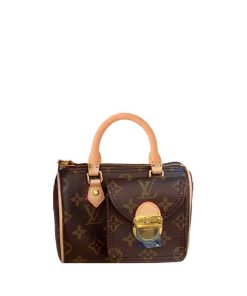 Louis Vuitton Nano Speedy Bag Monogram Brown 16Cm