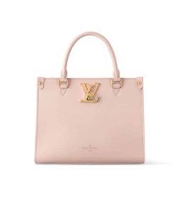 Louis Vuitton Lock Go Bags Pink 25Cm M23637