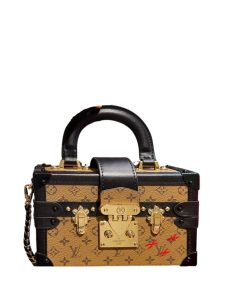 Louis Vuitton Petite Malle Monogram Brown 20Cm