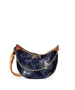 Louis Vuitton Loop Bag Monogram Denim Blue 38Cm