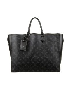 Louis Vuitton Monogram Eclipse Grand Sac Tote Black 40Cm