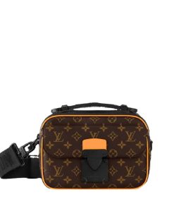Louis Vuitton S Lock Messenger Monogram Brown And Orange 24Cm