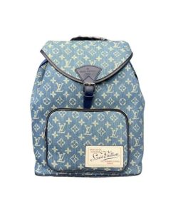 Louis Vuitton Monogram Backpack Denim Blue 40Cm