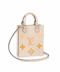 Louis Vuitton Petit Sac Plat Monogram White 17Cm