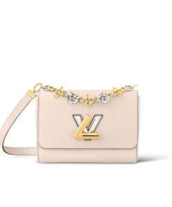 Louis Vuitton Mm Twist Bag White 23Cm M22774