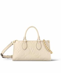 Louis Vuitton Onthego East West Bag Beige 25Cm M23698