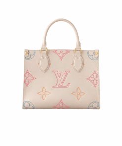 Louis Vuitton Onthego Pm Handbag Beige 25Cm M46629