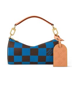 Louis Vuitton Soft Polochon Pm Blue 31Cm N40565