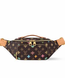 Louis Vuitton Rush Waist Bag Chocolate Color Monogram Craggy Canvas 30Cm M24858