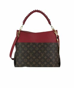 Louis Vuitton Maida Hobo Handbag Red Monogram 33Cm