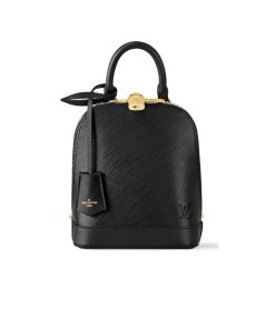 Louis Vuitton Alma Backpack Epi Leather Black 20Cm M25103