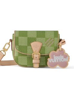Louis Vuitton Montsouris Messenger Bag Green 20Cm N40665
