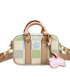 Louis Vuitton Nano Porte Documents Voyage Portable Briefcase Damier Giant Canvas Pistachio 20Cm