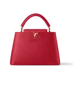 Louis Vuitton Capucines Bb Bag Scarlet Red 27Cm M52689