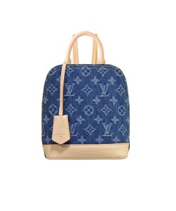 Louis Vuitton Alma Backpack Blue Denim 20Cm