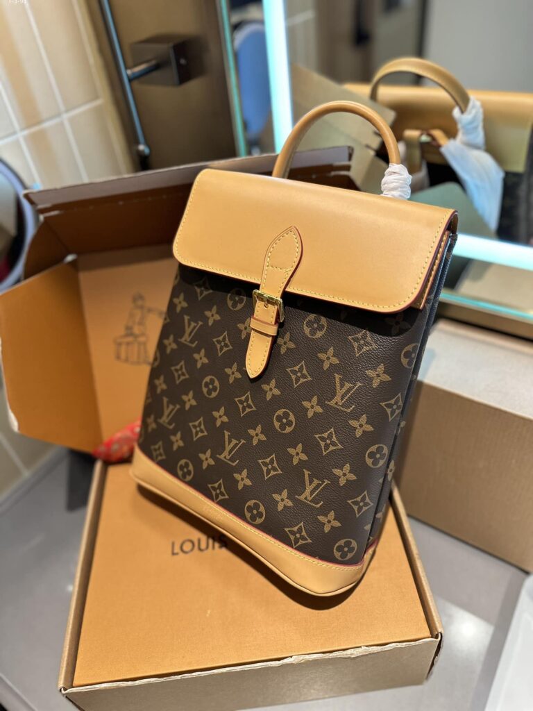 Louis Vuitton Soho Backpack Monogram Canvas Beige 30Cm - Image 2