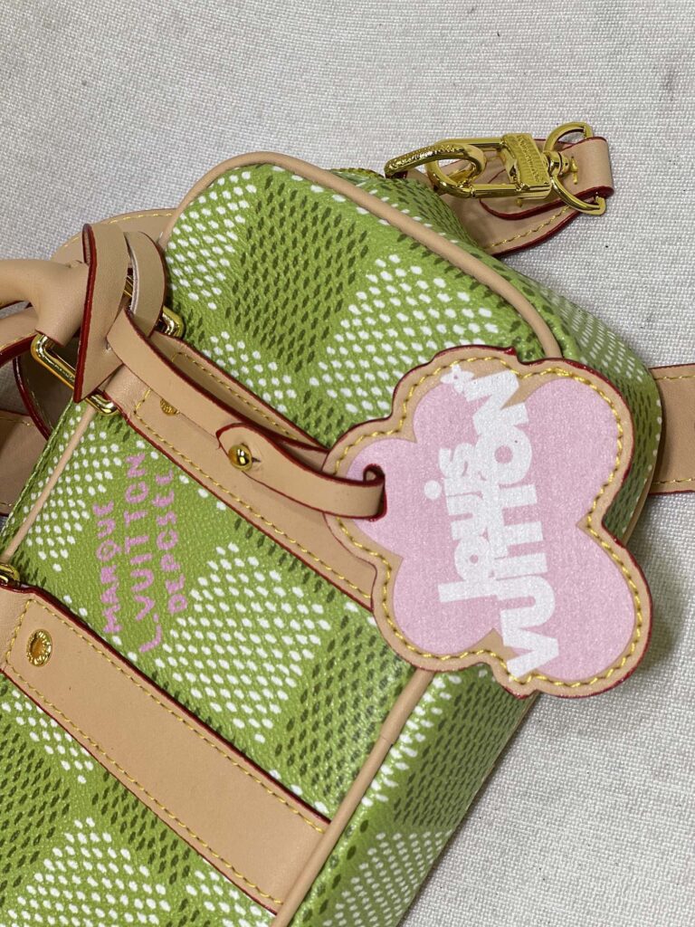 Louis Vuitton Nano Porte Documents Voyage Portable Briefcase Damier Golf Canvas Green 20Cm N40643 - Image 6