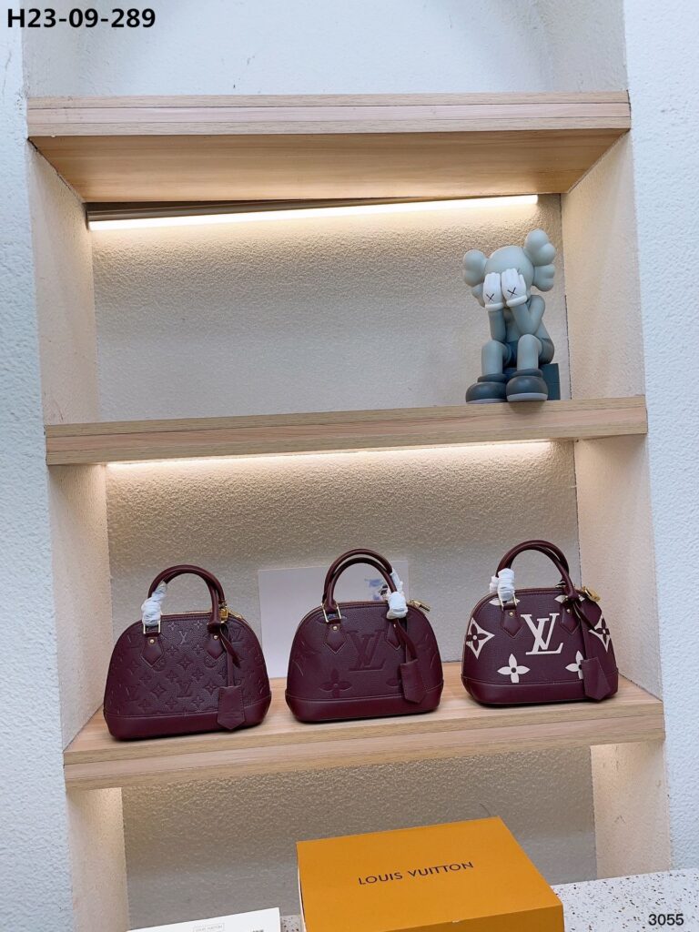 Louis Vuitton Neo Alma Bb Bag Monogram Empreinte Burgundy 24Cm - Image 2