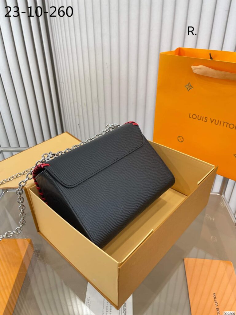 Louis Vuitton Twist Bag With Flower Embrodary Black 23Cm - Image 6