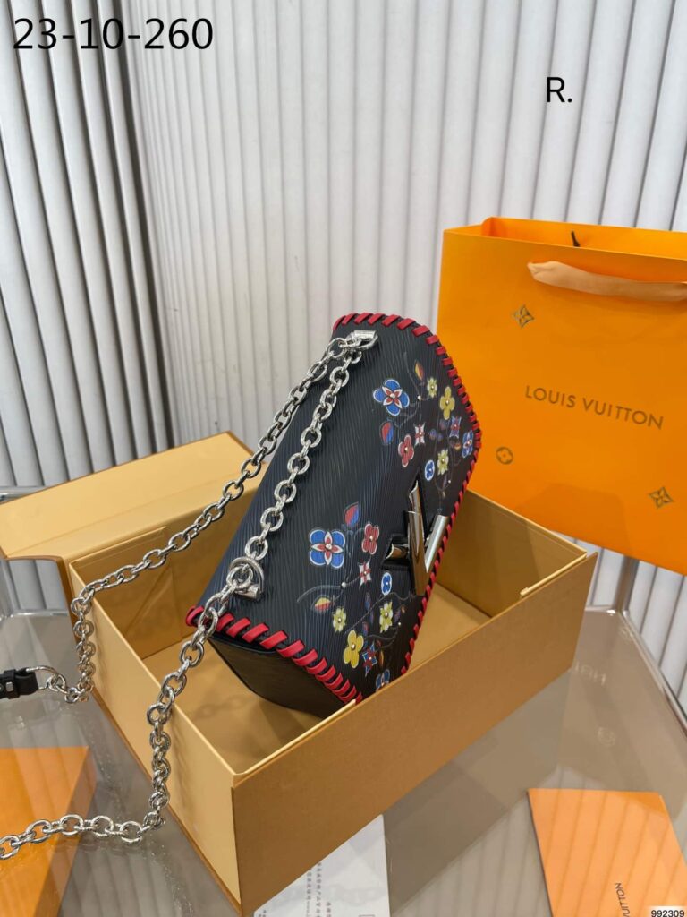 Louis Vuitton Twist Bag With Flower Embrodary Black 23Cm - Image 8