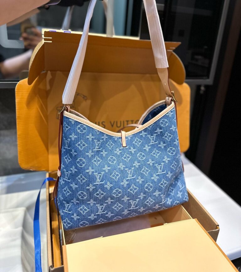 Louis Vuitton Carryall Pm Denim Blue 28Cm - Image 8