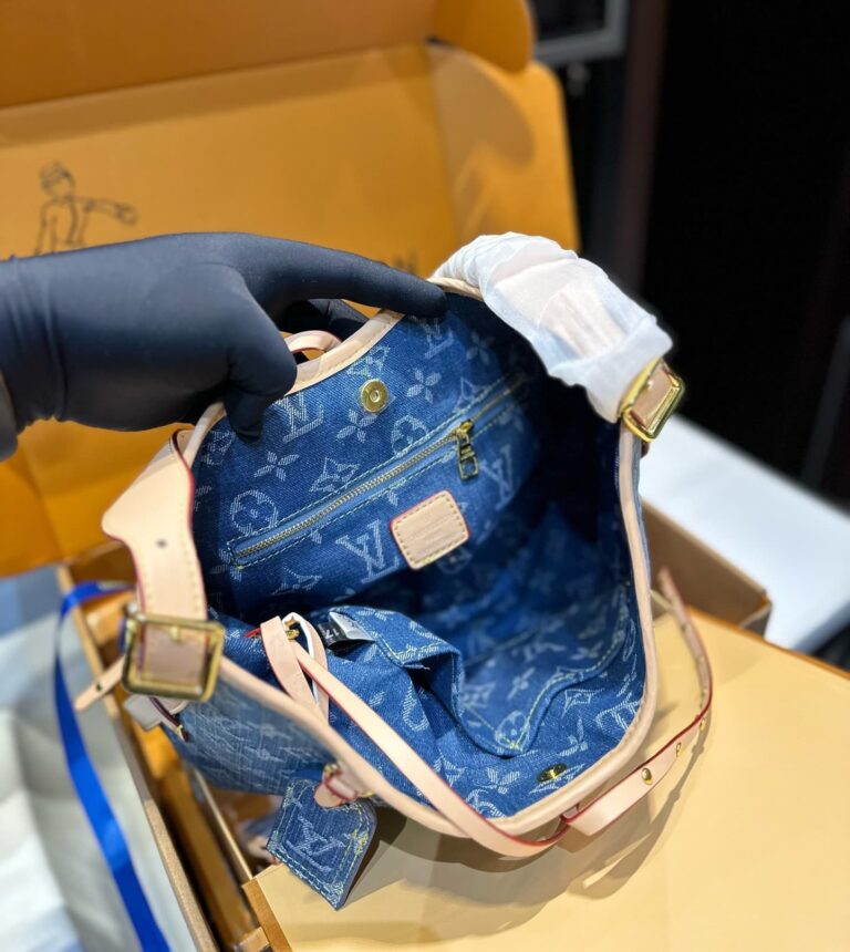 Louis Vuitton Carryall Pm Denim Blue 28Cm - Image 10