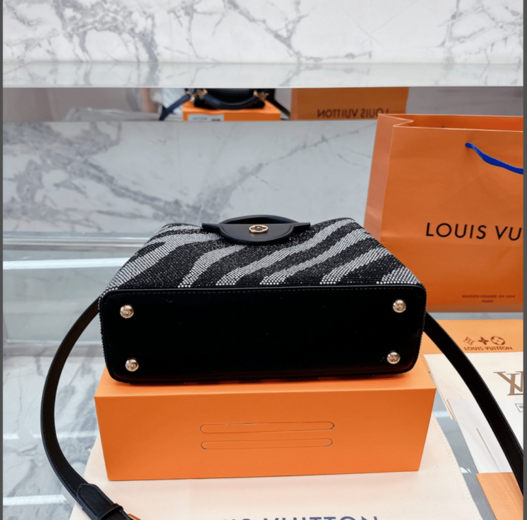 Louis Vuitton Capucines Mm Black And Grey Zebra Pattern 27Cm M58517 - Image 3