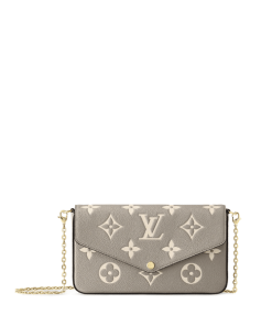 Louis Vuitton Félicie Pochette Light Grey 21Cm M82047